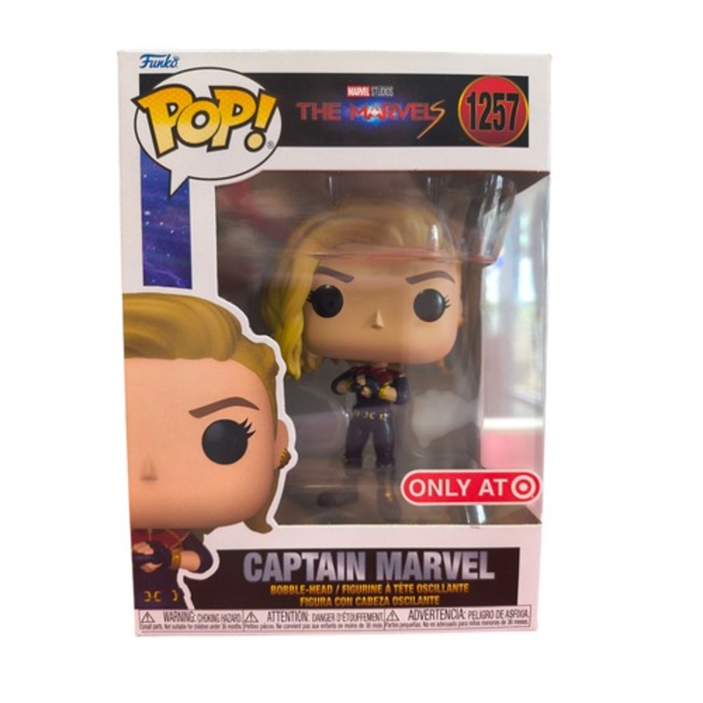 Funko Pop! The Marvels Captain Marvel #1257 Target Exclusive Vinyl Figure